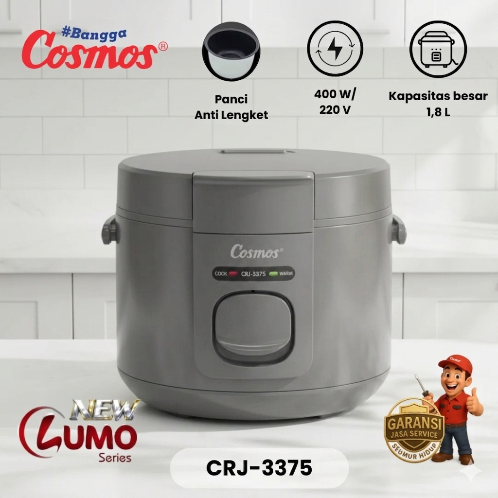 COSMOS - RICE COOKER MANUAL 1.8Liter - CRJ-3375 G