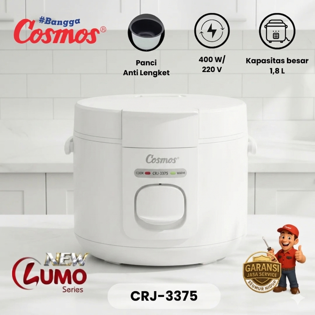 COSMOS - RICE COOKER MANUAL 1.8Liter - CRJ-3375 W