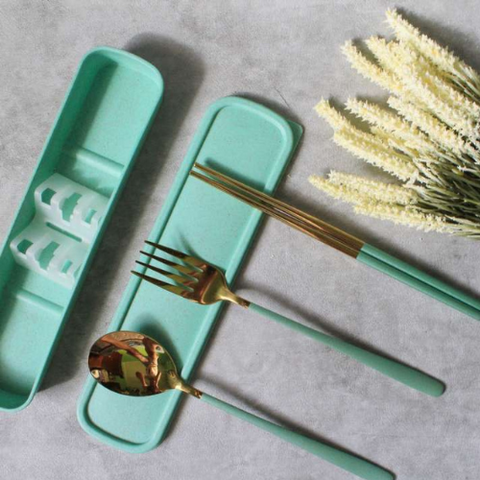 KISOL - CUTLERY SET - KCS-301 (HIJAU)