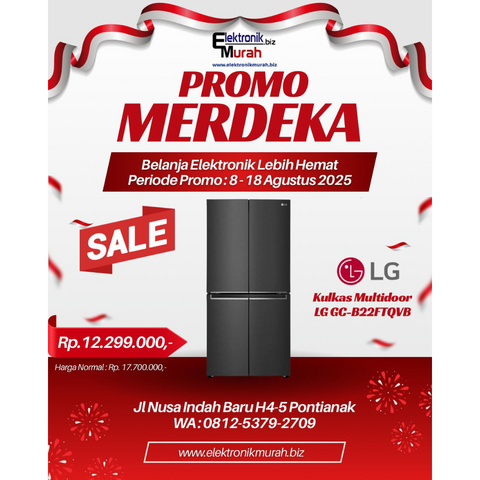 LG - KULKAS MULTI DOOR (530L) - GC-B22FTQVB