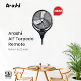 ARASHI - KIPAS ANGIN WALL FAN 20" - AR 228 PWF - AIF TORPEDO 20"