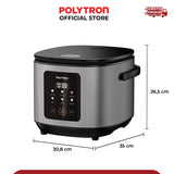 POLYTRON - RICE COOKER DIGITAL 1.5 Liter - PRC-2151S