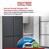 POLYTRON - KULKAS MULTI DOOR (460L) - PRS-465X