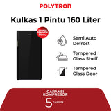 POLYTRON - KULKAS 1 PINTU (160L) - PRA-16DDX
