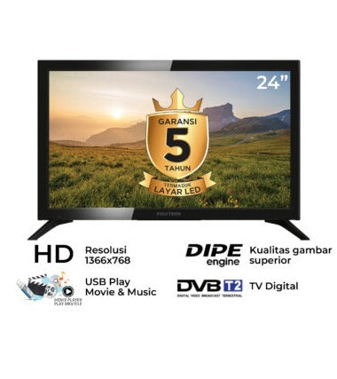 POLYTRON - LED TV 24" HD - PLD24V1853**