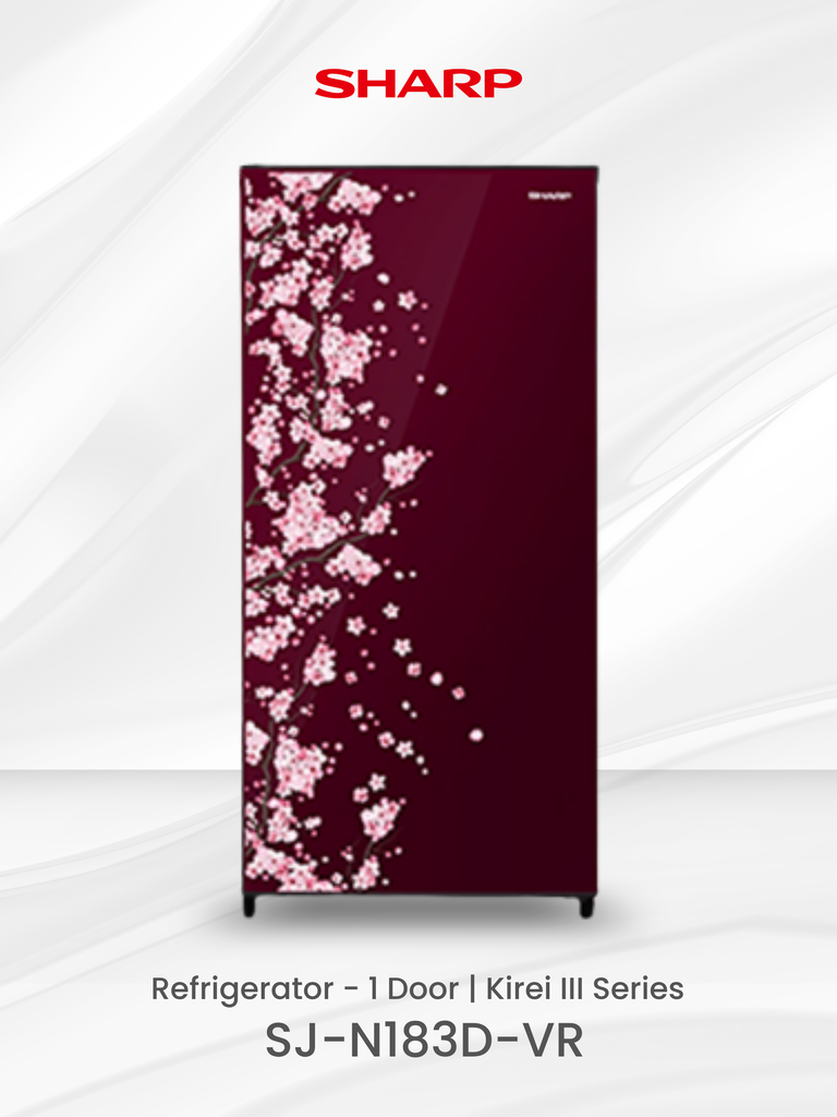 SHARP - KULKAS 1 PINTU (166L) - SJ-N183D-VR