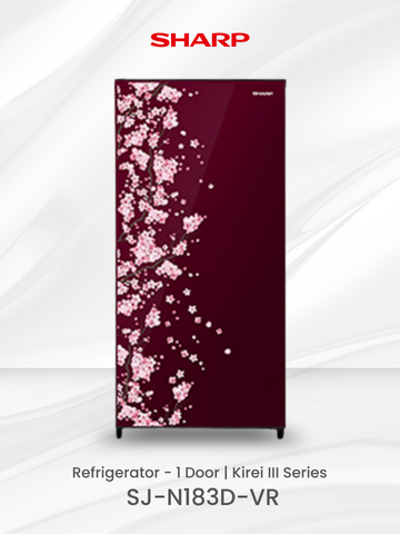 SHARP - KULKAS 1 PINTU (166L) - SJ-N183D-VR
