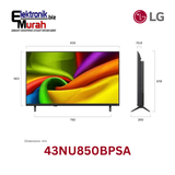 LG - LED TV 43" NANO 4K UHD SMART TV - 43NU850BPSA