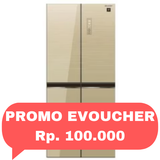 SHARP - KULKAS MULTI DOOR (401L) - SJ-IF51PG-CG