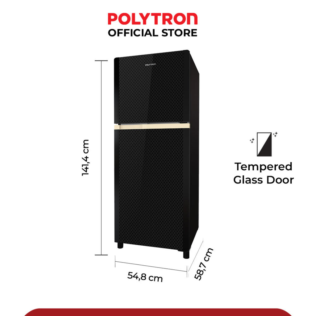 POLYTRON - KULKAS 2 PINTU SMALL (210L) - PRM-21CDX