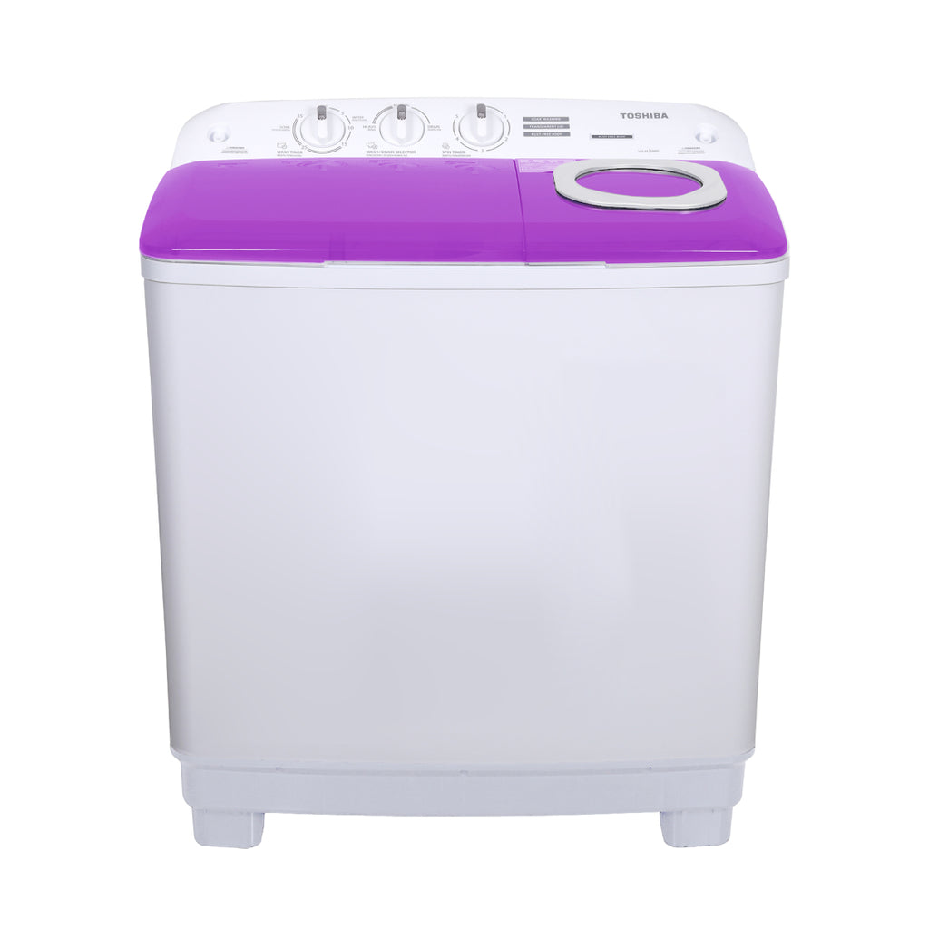 TOSHIBA - MESIN CUCI TWIN TUB/MANUAL 7.5KG - VH-H85MN(WV)