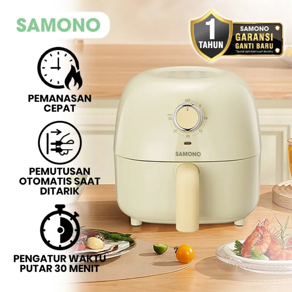 SAMONO - AIR FRYER 2.4Liter - SW-AFG24 BEIGE