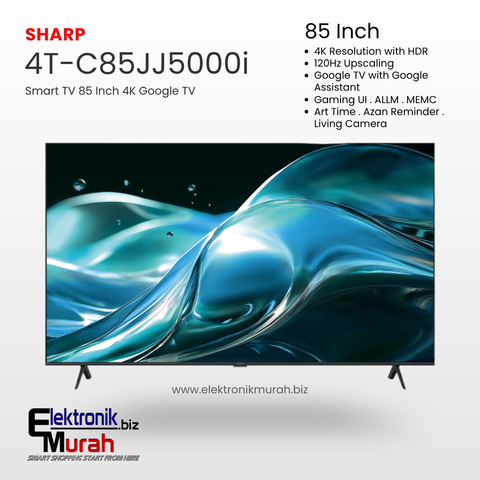 SHARP - LED TV 85" UHD GOOGLE TV - 4T-C85JJ5000I