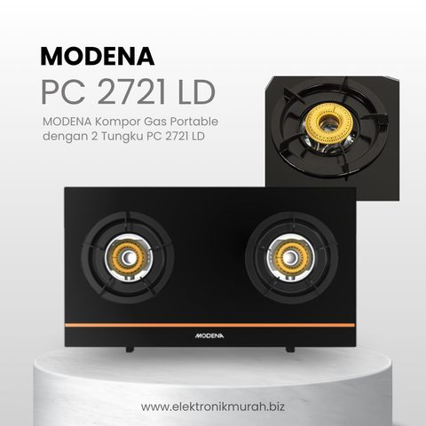 MODENA - KOMPOR GAS 2 TUNGKU - PC 2721 LD