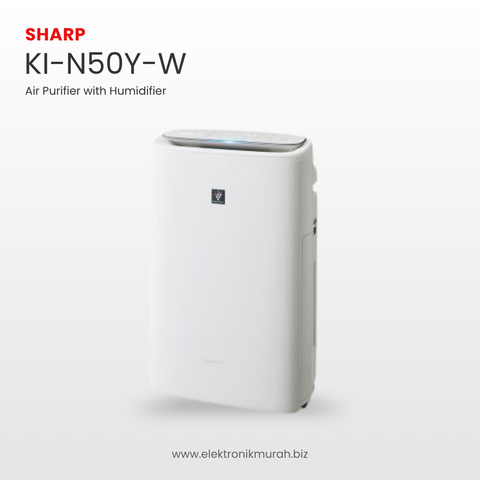SHARP - AIR PURIFIER & HUMIDIFIER - KI-N50Y-W