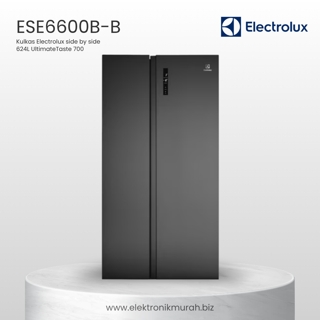 ELECTROLUX - KULKAS SIDE BY SIDE (624L) - ESE6600B-B