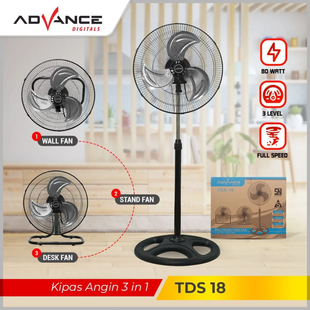 ADVANCE - KIPAS ANGIN 18" 3in1 - TDS-18