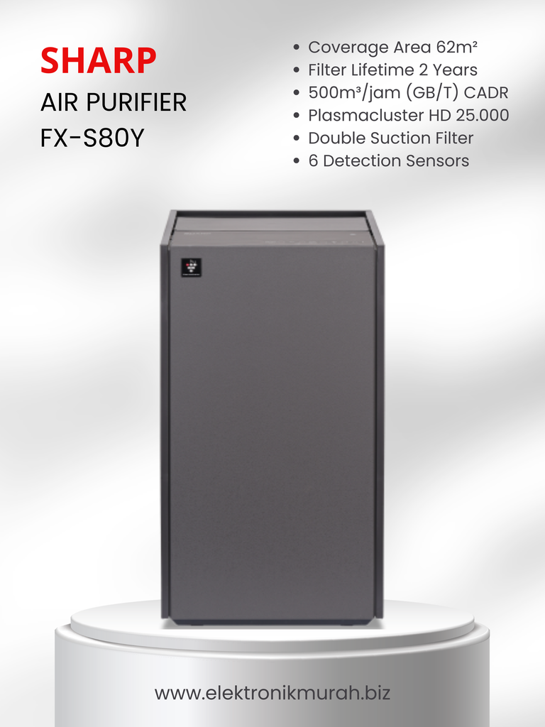 SHARP - AIR PURIFIER -  FX-S80Y BLACK