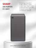 SHARP - AIR PURIFIER -  FX-S80Y BLACK