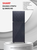 SHARP - KULKAS 2 PINTU SMALL (205L) - SJ-246XG-MR/MS