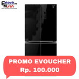 SHARP - KULKAS MULTI DOOR (401L) - SJ-IF51PG-BK