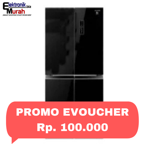 SHARP - KULKAS MULTI DOOR (401L) - SJ-IF51PG-BK