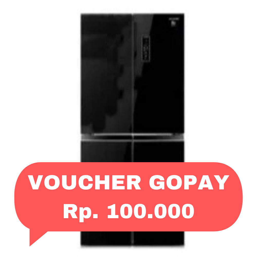 SHARP - KULKAS MULTI DOOR (401L) - SJ-IF51PG-BK