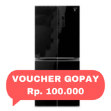 SHARP - KULKAS MULTI DOOR (401L) - SJ-IF51PG-BK