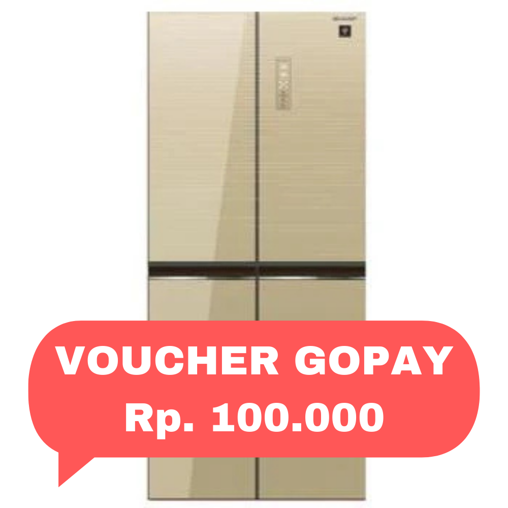 SHARP - KULKAS MULTI DOOR (401L) - SJ-IF51PG-CG