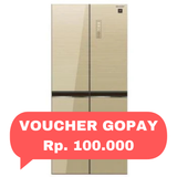 SHARP - KULKAS MULTI DOOR (401L) - SJ-IF51PG-CG