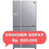 SHARP - KULKAS MULTI DOOR (660L) - SJ-IFX93PM-SL