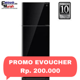 SHARP - KULKAS 2 PINTU BIG (397L) - SJ-IG471PG-BK