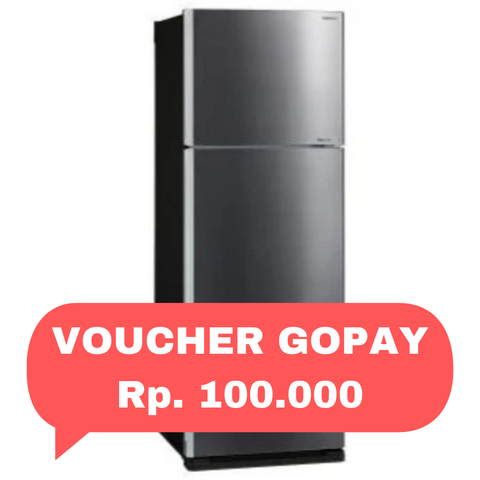 SHARP - KULKAS 2 PINTU BIG (428L) - SJ-IG570M-DS