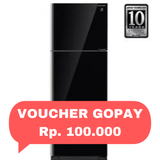 SHARP - KULKAS 2 PINTU BIG (428L) - SJ-IG571PG-BK
