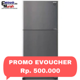 SHARP - KULKAS 2 PINTU BIG (510L) - SJ-IG762PM-SL