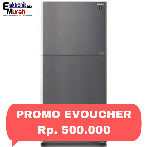 SHARP - KULKAS 2 PINTU BIG (510L) - SJ-IG762PM-SL