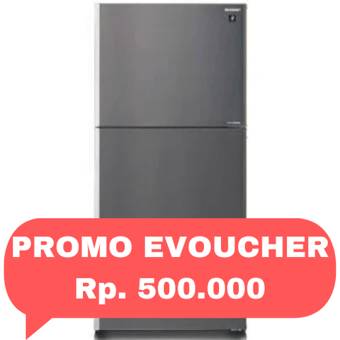 SHARP - KULKAS 2 PINTU BIG (510L) - SJ-IG762PM-SL