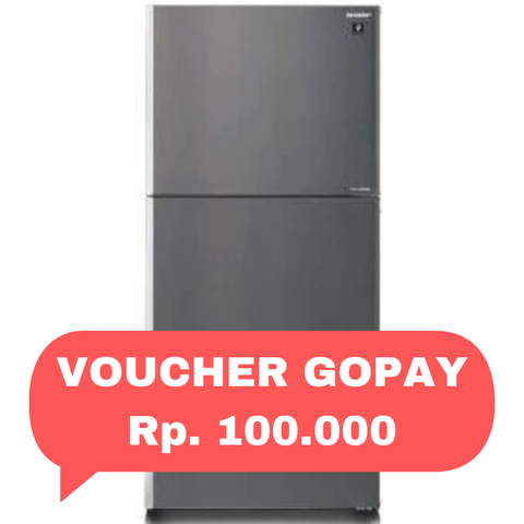 SHARP - KULKAS 2 PINTU BIG (510L) - SJ-IG762PM-SL
