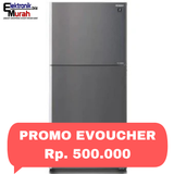 SHARP - KULKAS 2 PINTU BIG (550L) - SJ-IG862PM-SL