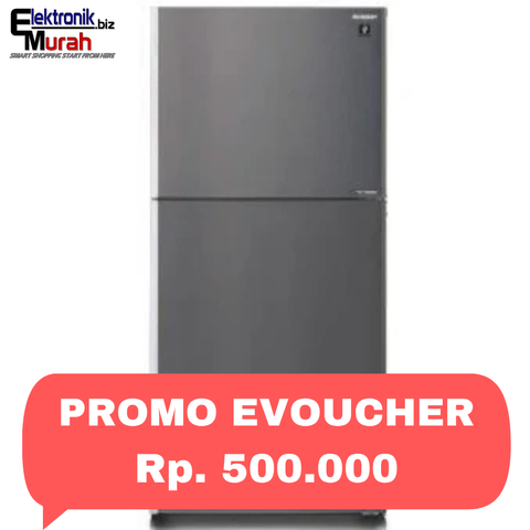 SHARP - KULKAS 2 PINTU BIG (550L) - SJ-IG862PM-SL