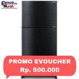 SHARP - KULKAS 2 PINTU BIG (550L) - SJ-IG863PG-BK