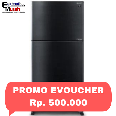 SHARP - KULKAS 2 PINTU BIG (550L) - SJ-IG863PG-BK