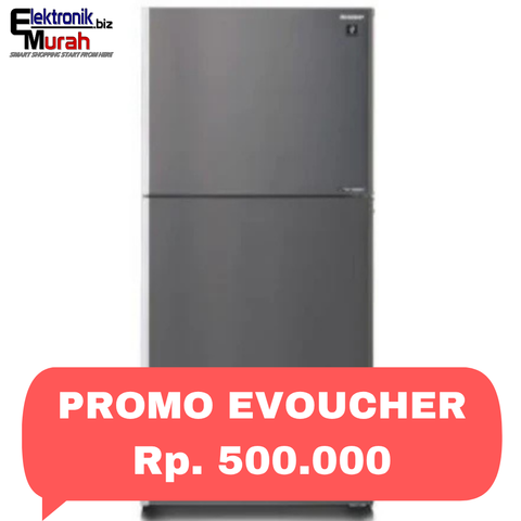 SHARP - KULKAS 2 PINTU BIG (600L) - SJ-IG962PM-SL