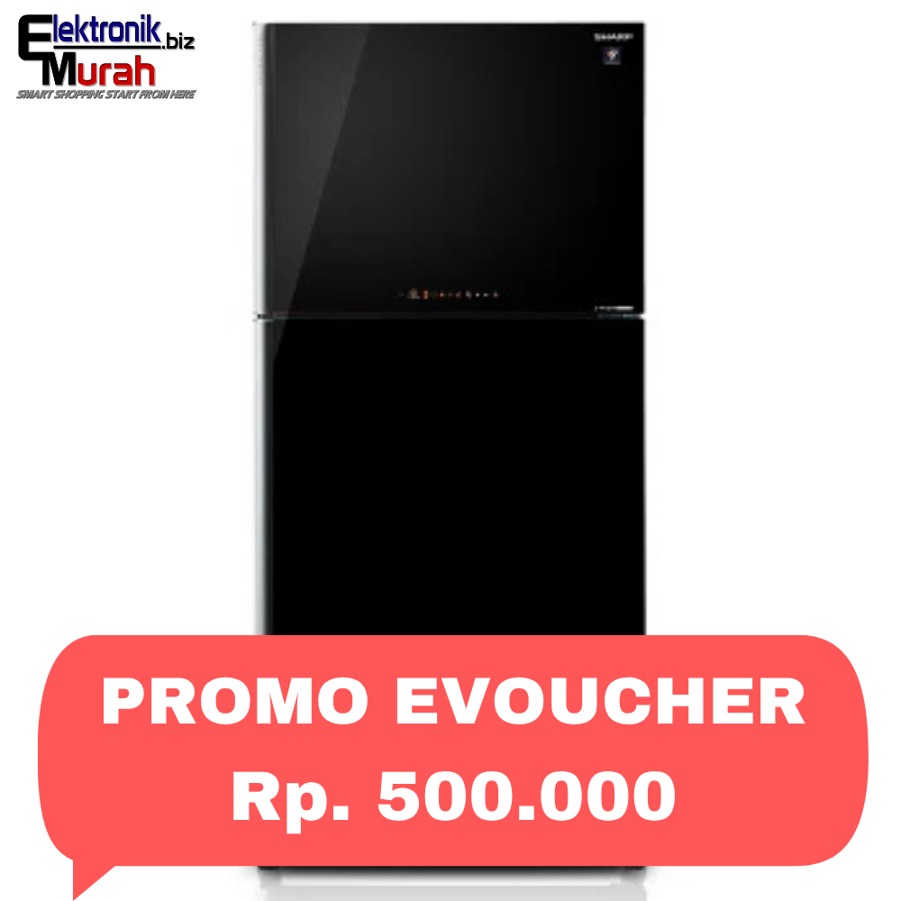 SHARP - KULKAS 2 PINTU BIG (600L) - SJ-IG963PG-BK