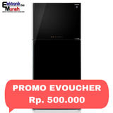 SHARP - KULKAS 2 PINTU BIG (600L) - SJ-IG963PG-BK