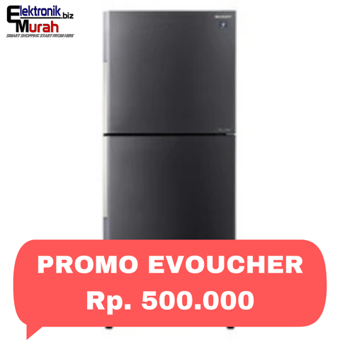 SHARP - KULKAS 2 PINTU BIG (502L) - SJ-IT660PM-DS