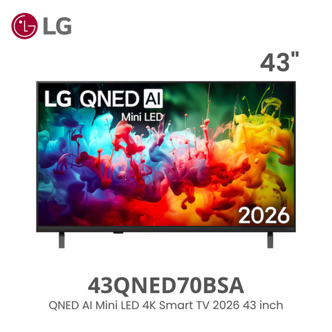 LG - QNED AI MINI LED 4K SMART TV 43" 2026 - 43QNED70BSA