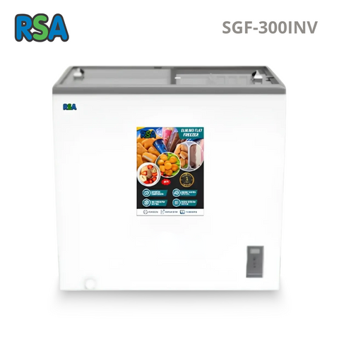 RSA - SLIDING FLAT GLASS FREEZER (295 L) - SGF-300INV