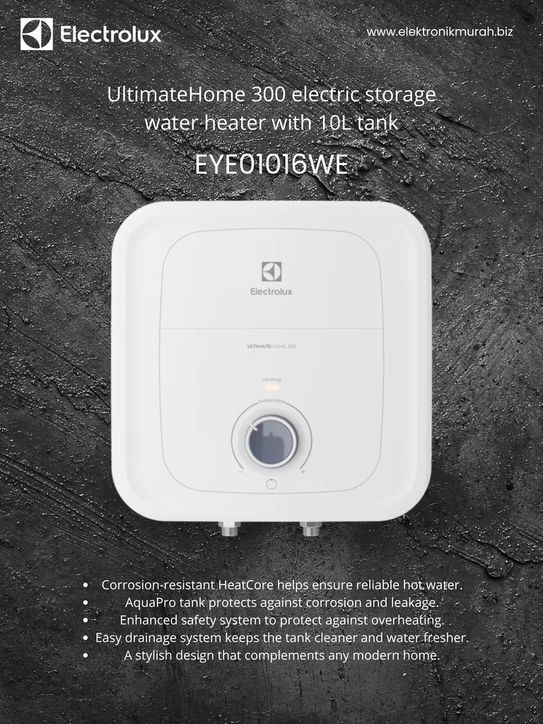ELECTROLUX - WATER HEATER LISTRIK 10L - EYE01016WE