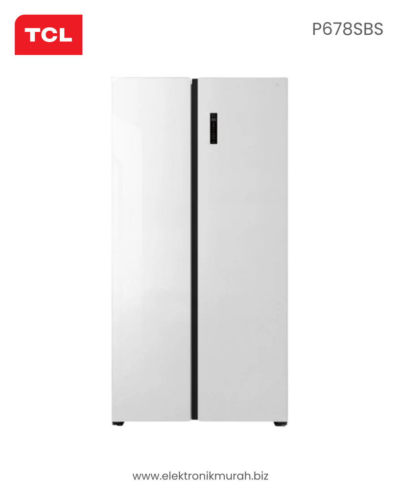 TCL - KULKAS SIDE BY SIDE (505 L) - P678SBS